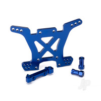 Shock tower, Rear, 7075-T6 aluminium (Blue-anodised)