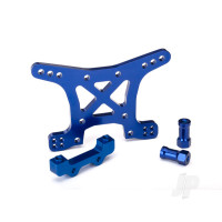 Shock tower, Front, 7075-T6 aluminium (Blue-anodised)