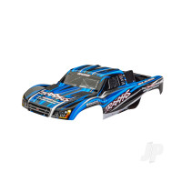 Body, Slash 4X4 (also fits Slash VXL & Slash 2WD), Blue (painted, decals applied) (assembled with front & rear latches for clipless mounting)