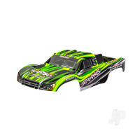 Body, Slash 4X4 (also fits Slash VXL & Slash 2WD), Green (painted, decals applied) (assembled with front & rear latches for clipless mounting)