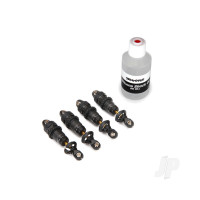 Shocks, GTR hard anodised, PTFE-coated bodies with TiN shafts (fully assembled, without springs) (4 pcs)