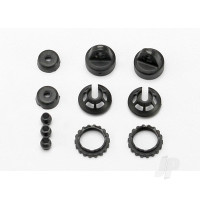 Caps & spring retainers, GTR shock (upper cap (2 pcs) / hollow balls (4 pcs) / bottom cap (2 pcs) / upper retainer (2 pcs) / lower retainer (2 pcs))