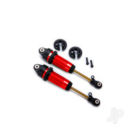 Shocks, GTR XX-long Red-anodised, PTFE-coated bodies with TiN shafts (fully assembled, without springs) (2 pcs)