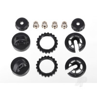 Caps & spring retainers, GTR Long / XX-Long shock (upper cap (2 pcs) / hollow balls (4 pcs) / bottom cap (2 pcs) / upper retainer (2 pcs) / lower retainer (2 pcs))