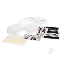 Body, X-Maxx (Clear, trimmed, requires painting) / window masks / decal sheet