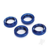 Spring retainer (adjuster), Blue-anodised aluminium, GTX shocks (4 pcs) (assembled with o-ring)