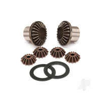 Gear Set, Differential (output gears (2 pcs) / spider gears (4 pcs) / 16x23.5x.5mm TW (2 pcs))