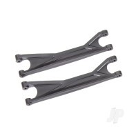 Suspension arms, upper, Black (left or right, front or rear) (2 pcs) (for use with #7895 X-Maxx WideMaxx suspension kit)