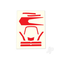 Decals, high visibility, Red