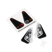 Tail light housing (2 pcs) / lens (2 pcs) / decals (left & right) (fits #8011 Body)