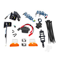 LED light set, complete with power supply (contains headlights, tail lights, side marker lights, & distribution block) (fits #8010 or 9230 series bodies)