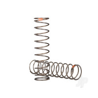 Springs, shock (natural finish) (GTS) (0.39 rate, Orange stripe) (2 pcs)
