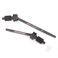 Axle Shaft, Front, heavy duty (left & right) / portal drive input gear (machined) (2 pcs) (assembled)