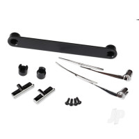 Door handles, left & right / windshield wipers, left & right / retainers (3 pcs) / 1.6x5 BCS (self-tapping) (4 pcs) (fits #8010 Body)