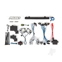 LED light set, complete with power supply (contains headlights, tail lights, roof light bar, rock lights & distribution block) (fits #8011 body)