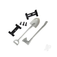 Shovel / axe / accessory mount / mounting hardware