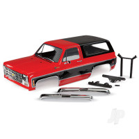 Body, Chevrolet Blazer (1979), Complete (Red) (includes grille, side mirrors, door handles, windshield wipers, Front & Rear bumpers, decals)