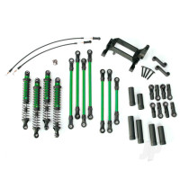 Long Arm Lift Kit, TRX-4, complete (includes Green powder coated links, Green-anodised shocks)