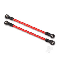 Suspension links, Rear lower, Red (2 pcs) (5x115mm, powder coated Steel) (assembled with hollow balls) (for use with #8140R TRX-4 Long Arm Lift Kit)