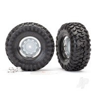 Wheels & Tyres, Assembled Glued 1.9in Chrome Wheels (2 pcs)