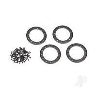Beadlock rings, Black (2.2in) (Aluminium) (4 pcs) / 2x10 CS (48)