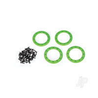 Beadlock rings, Green (1.9in) (Aluminium) (4 pcs) / 2x10 CS (48)