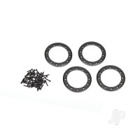 Beadlock rings, Black (1.9in) (Aluminium) (4 pcs) / 2x10 CS (48)