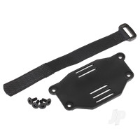 Battery plate / battery strap / 3x8 flat-head screws (4 pcs) (requires #8072 inner fenders)
