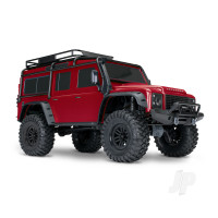 TRX-4 Land Rover Defender 1:10 4WD RTE Scale & Trail Crawler, Red (+ TQi 4-ch, XL-5 HV, Titan 550, Clipless Body)