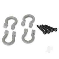 Bumper D-Rings, Grey (Front or Rear) / 2x12 CS (4 pcs)