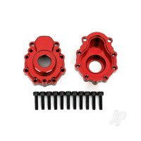 Portal housings, outer, 6061-T6 aluminium (Red-anodised) (2 pcs) / 2.5x10 CS (12 pcs)