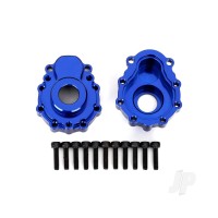 Portal housings, outer, 6061-T6 aluminium (Blue-anodised) (2 pcs) / 2.5x10 CS (12 pcs)