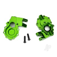 Portal housings, inner (Front), 6061-T6 aluminium (Green-anodised) (2 pcs) / 3x12 BCS (2 pcs)