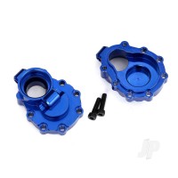 Portal housings, inner (Rear), 6061-T6 aluminium (Blue-anodised) (2 pcs) / 2.5x10 CS (2 pcs)