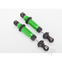 Shocks, GTS, aluminium (Green-anodised) (assembled with spring retainers) (2 pcs)