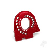 Motor mount plate, 6061-T6 aluminium (Red-anodised)