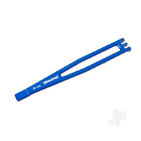 Battery hold-down, 6061-T6 aluminium (Blue-anodised)