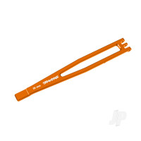 Battery hold-down, 6061-T6 aluminium (Orange-anodised)