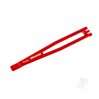 Battery hold-down, 6061-T6 aluminium (Red-anodised)