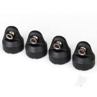 Shock caps (Black) (4 pcs) (assembled with hollow balls)