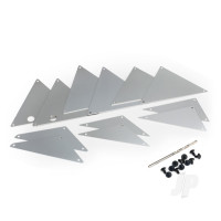 Tube Chassis, inner panels (Silver aluminium) (Front (2 pcs) / wheel well (4 pcs) / middle (4 pcs) / Rear (2 pcs))