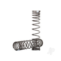 Spring, shock, Front (natural finish) (GTR) (progressive, 0.833 rate, White stripe) (2 pcs)