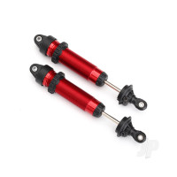 Shocks, GTR, 134mm, aluminium (Red-anodised) (fully assembled without springs) (Front, threaded) (2 pcs)