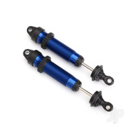 Shocks, GTR, 134mm, aluminium (Blue-anodised) (fully assembled without springs) (Front, threaded) (2 pcs)