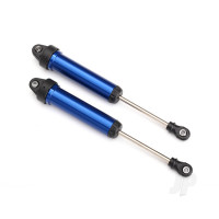 Shocks, GTR, 134mm, aluminium (Blue-anodised) (fully assembled without springs) (Front, no threads) (2 pcs)