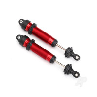 Shocks, GTR, 139mm, aluminium (Red-anodised) (fully assembled without springs) (Rear, threaded) (2 pcs)