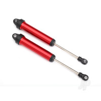 Shocks, GTR, 160mm, aluminium (Red-anodised) (fully assembled without springs) (Rear, no threads) (2 pcs)