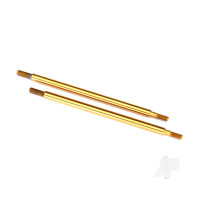 Shock shaft, 74mm (GTR) (Rear) (TiN-coated) (2 pcs)