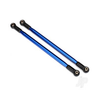Suspension link, Rear (upper) (Aluminium, Blue-anodised) (10x206mm, centre to Center) (2 pcs) (assembled with hollow balls)