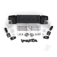 Grille, Mercedes-Benz G 500 4x4 / grille mount / grille insert / headlight lens (2 pcs) / headlight reflector (2 pcs) / reflector lens (2 pcs) / bumperette Front (2 pcs) / bumperette mount (2 pcs) / turn signal housing (2 pcs) / turn signal housing retainer (2 pcs) / turn signal len